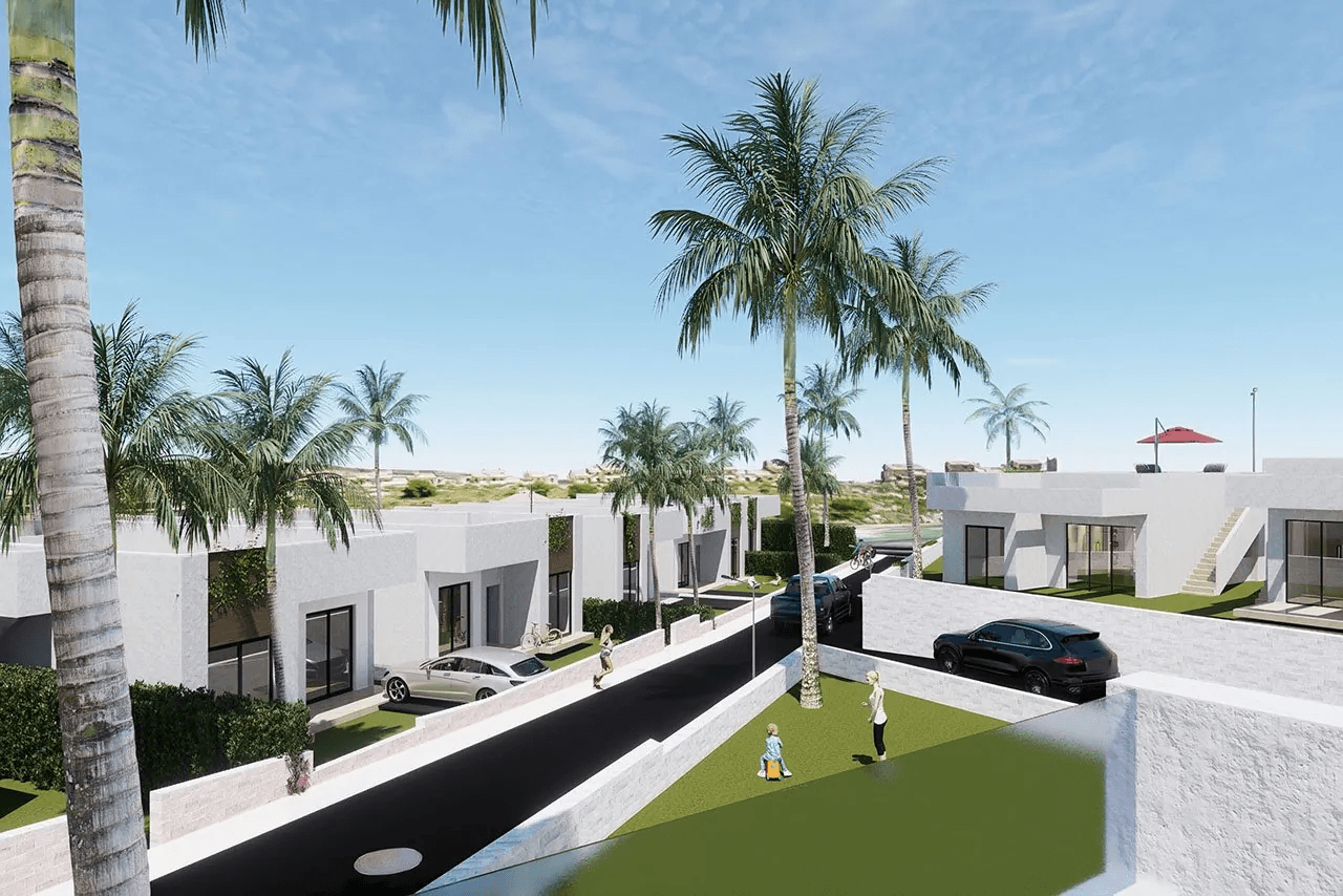Villas avec 3 chambres, 2 salles de bains et terrasse sur le toit dans un merveilleux complexe de golf