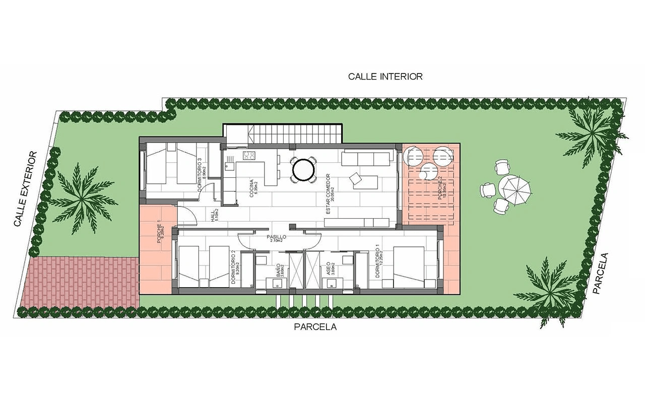 Villas avec 3 chambres, 2 salles de bains et terrasse sur le toit dans un merveilleux complexe de golf