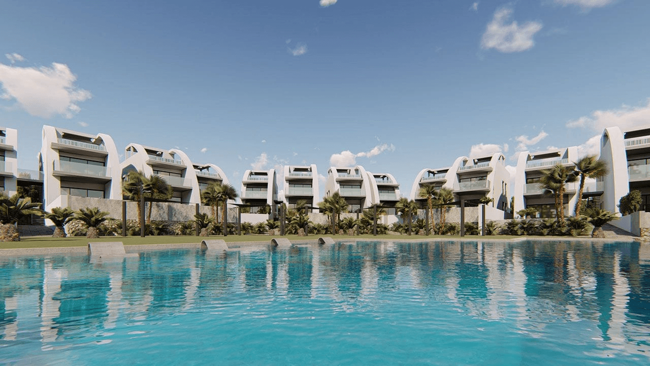 Appartements fantastiques au rez-de-chaussée avec vue sur la mer et piscine privée dans un merveilleux complexe avec piscine intérieure chauffée
