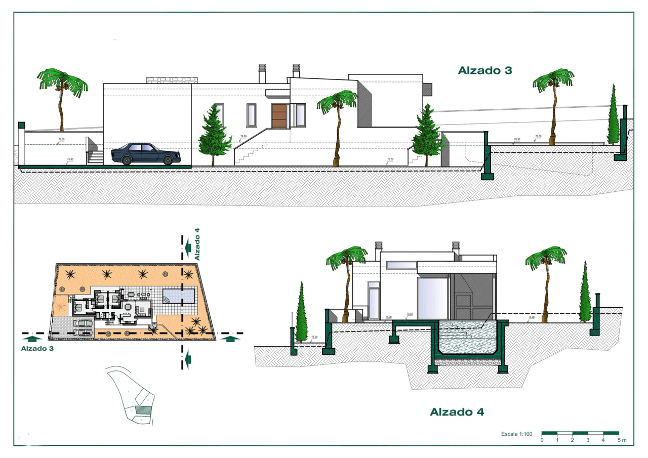 Projet de villa de plain-pied à vendre à Benissa