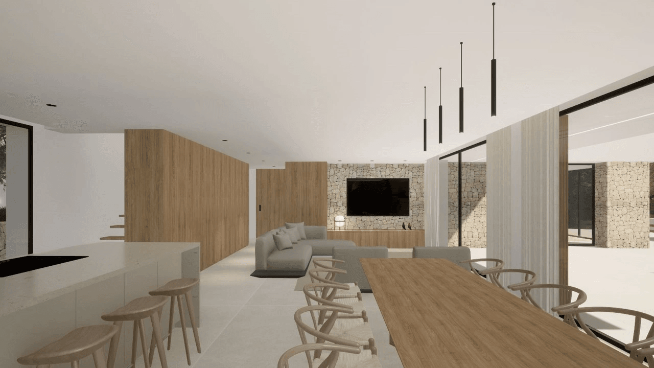 Projet de superbe villa moderne à vendre à Moraira