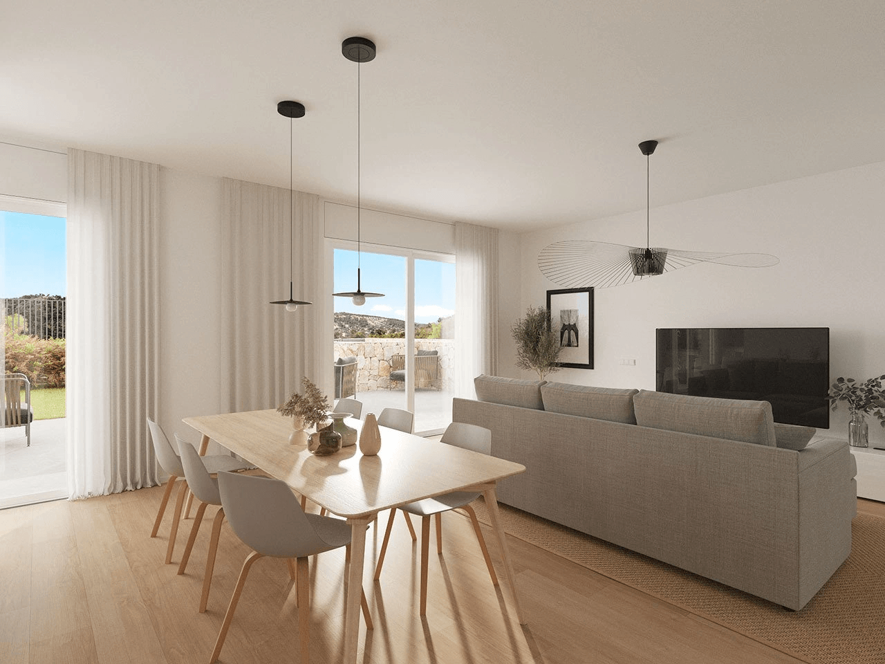 Villas de 4 chambres à coucher et 2 salles de bain dans un merveilleux complexe à seulement 5 km de la plage