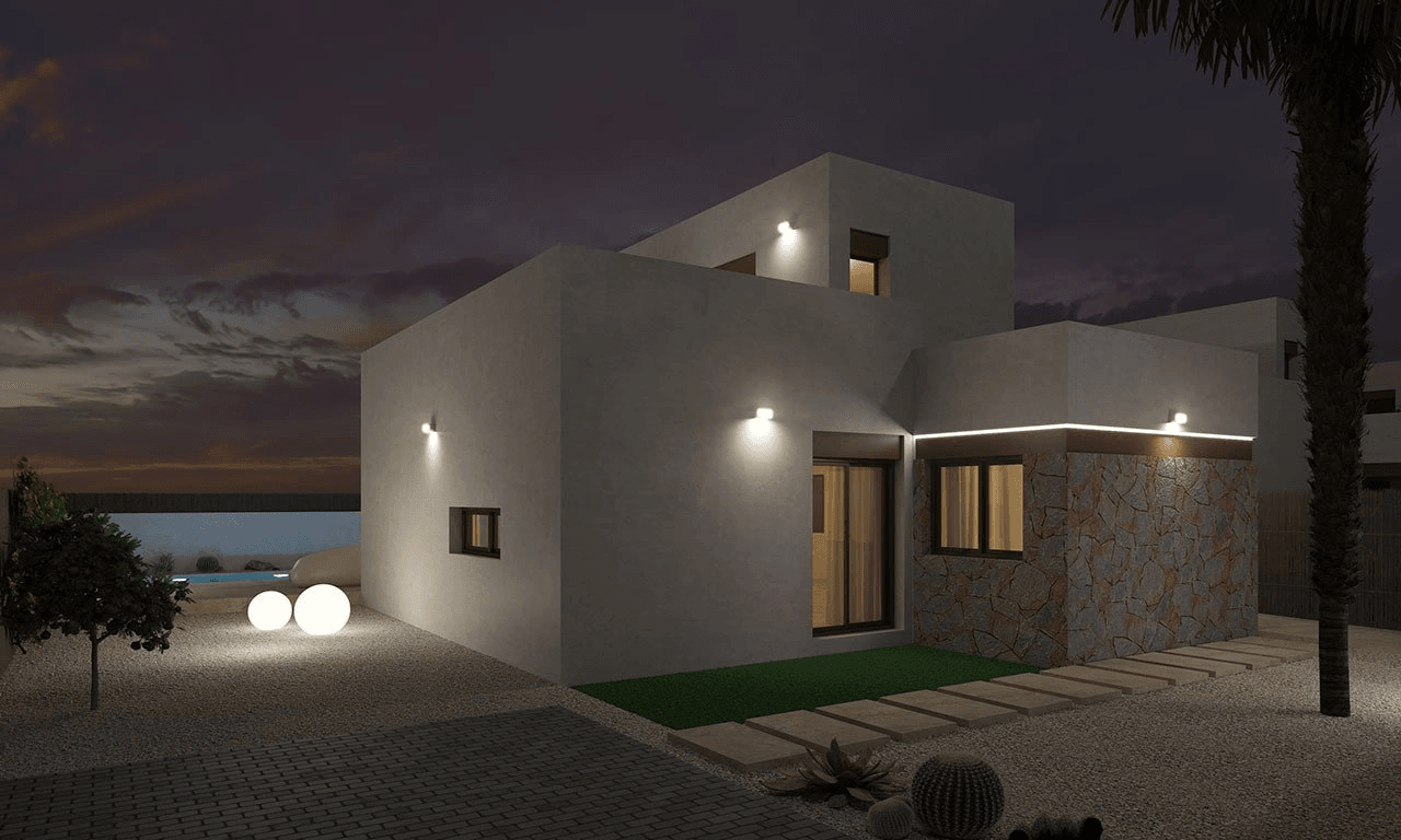 Magnifiques villas de 3 chambres à coucher, 2 salles de bains, toit-terrasse et piscine privée à La Finca Golf Resort