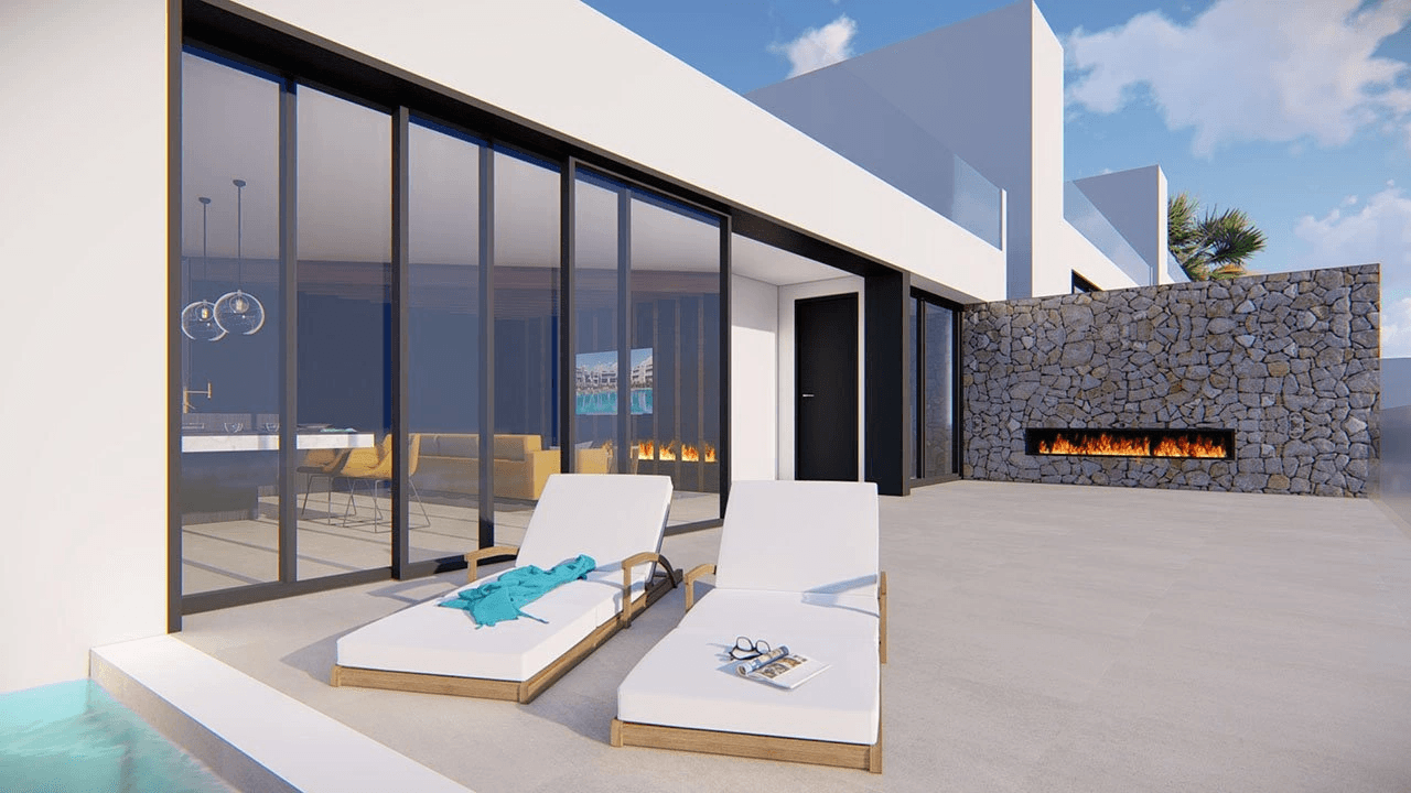 Villas spacieuses et exclusives avec piscine à débordement, garage et vue sur la mer