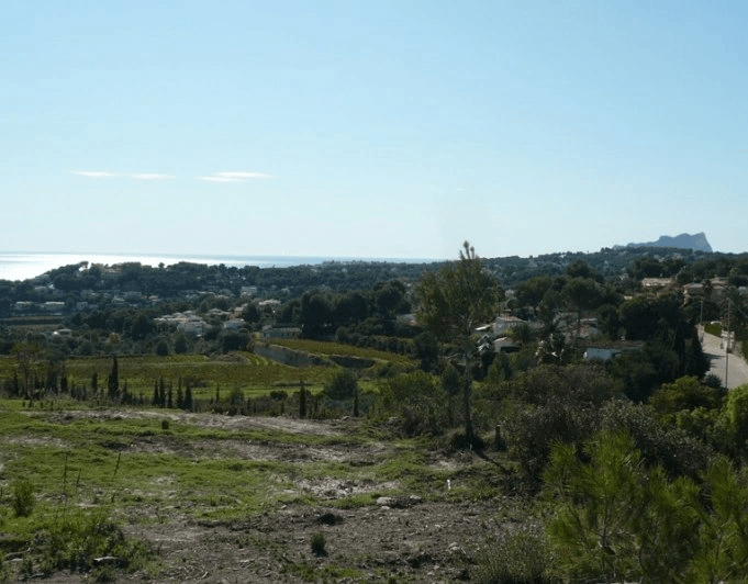 Parcelles à bâtir avec vue mer en vente à Moraira
