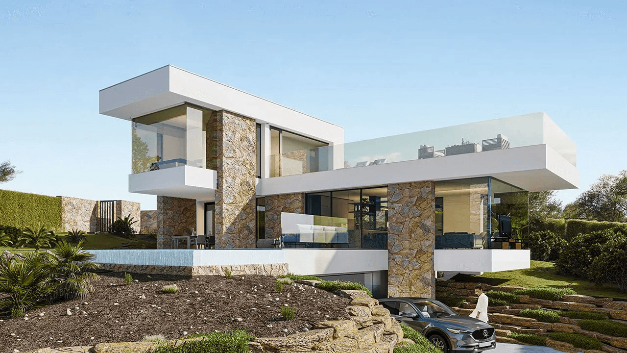 Villa de lujo de 3 dormitorios, 2 baños y 1 aseo con piscina desbordante en el maravilloso Las Colinas Golf Resort