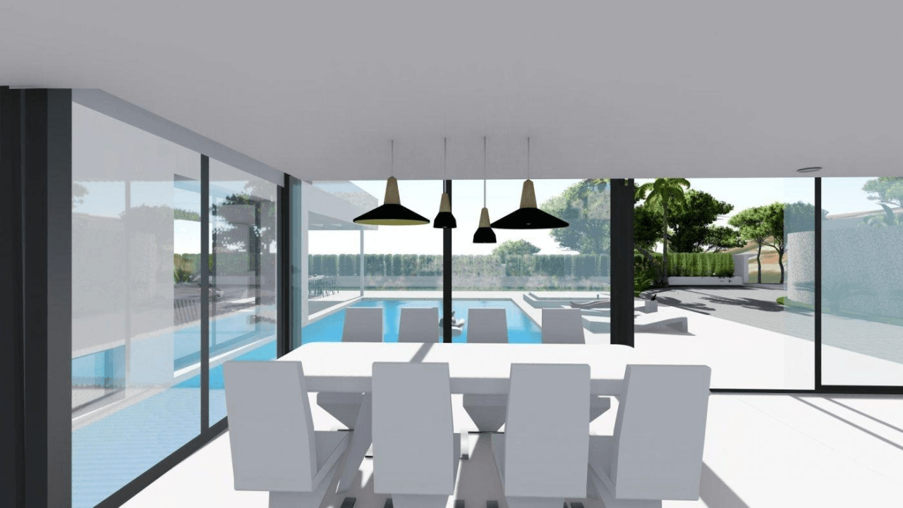 PROJET VILLA AVEC PISCINE À CALPE À VENDRE