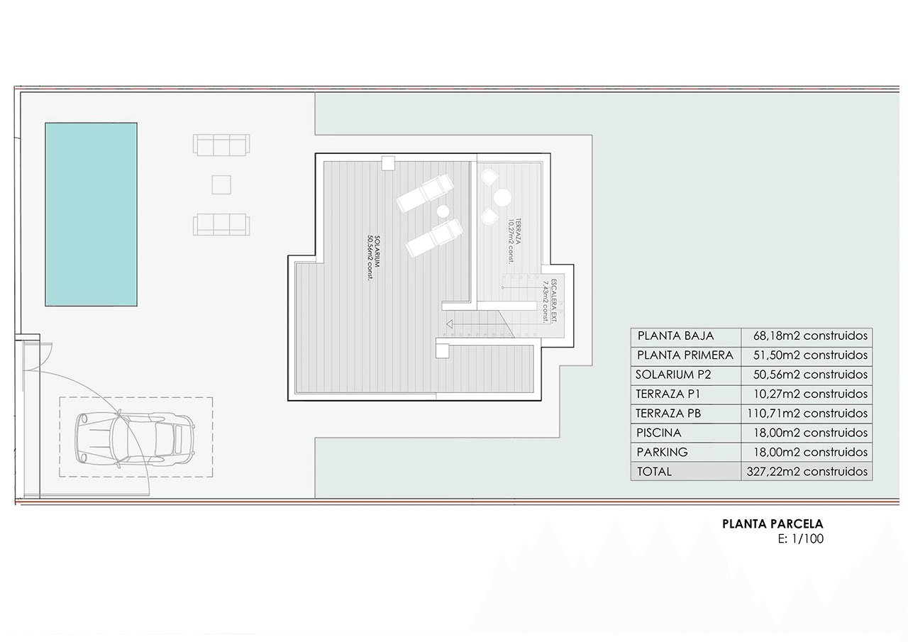 Merveilleuses villas avec 3 chambres, 3 salles de bain, toit-terrasse, vue sur la mer et piscine privée