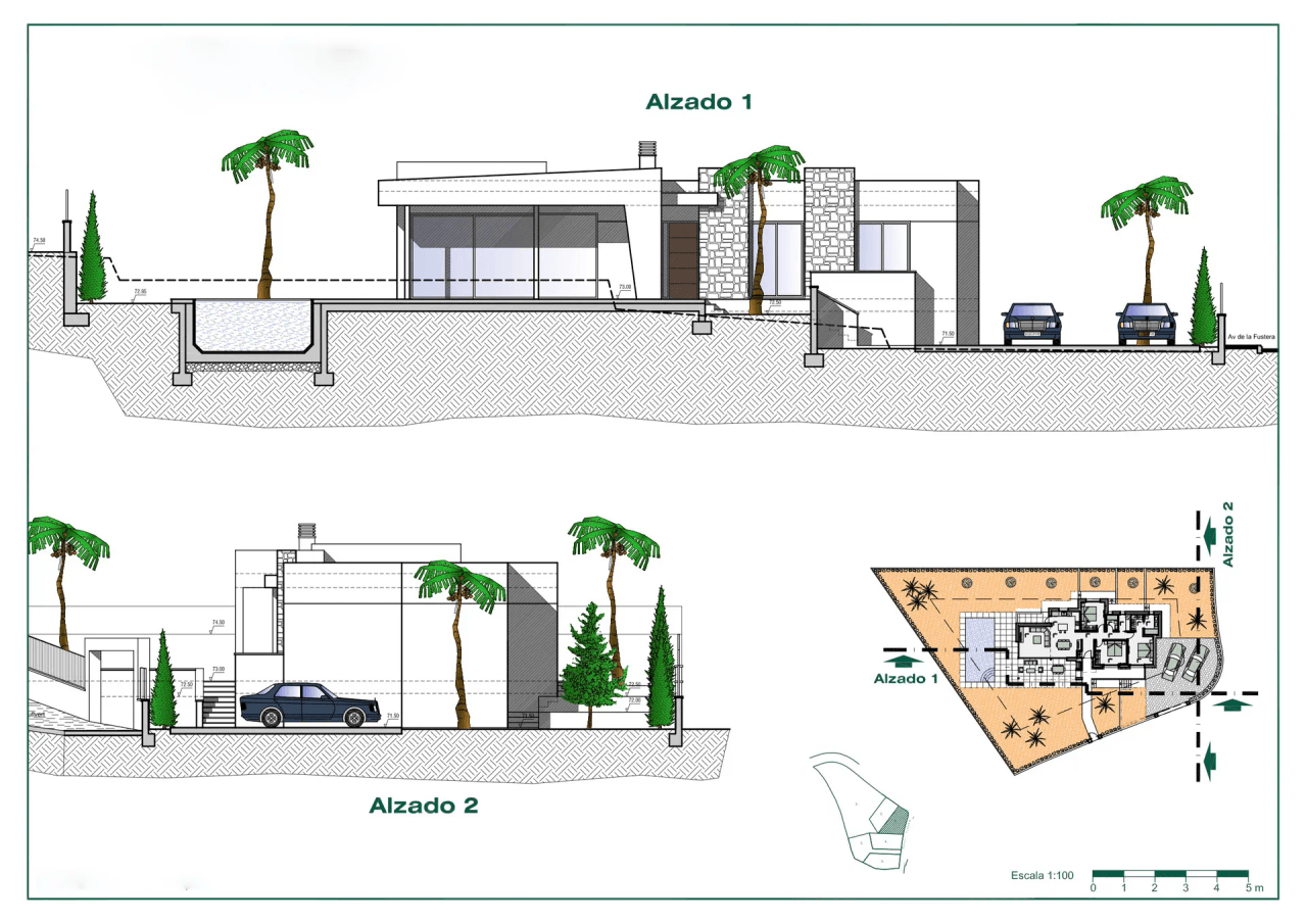 Projet de villa de plain-pied à vendre à Benissa