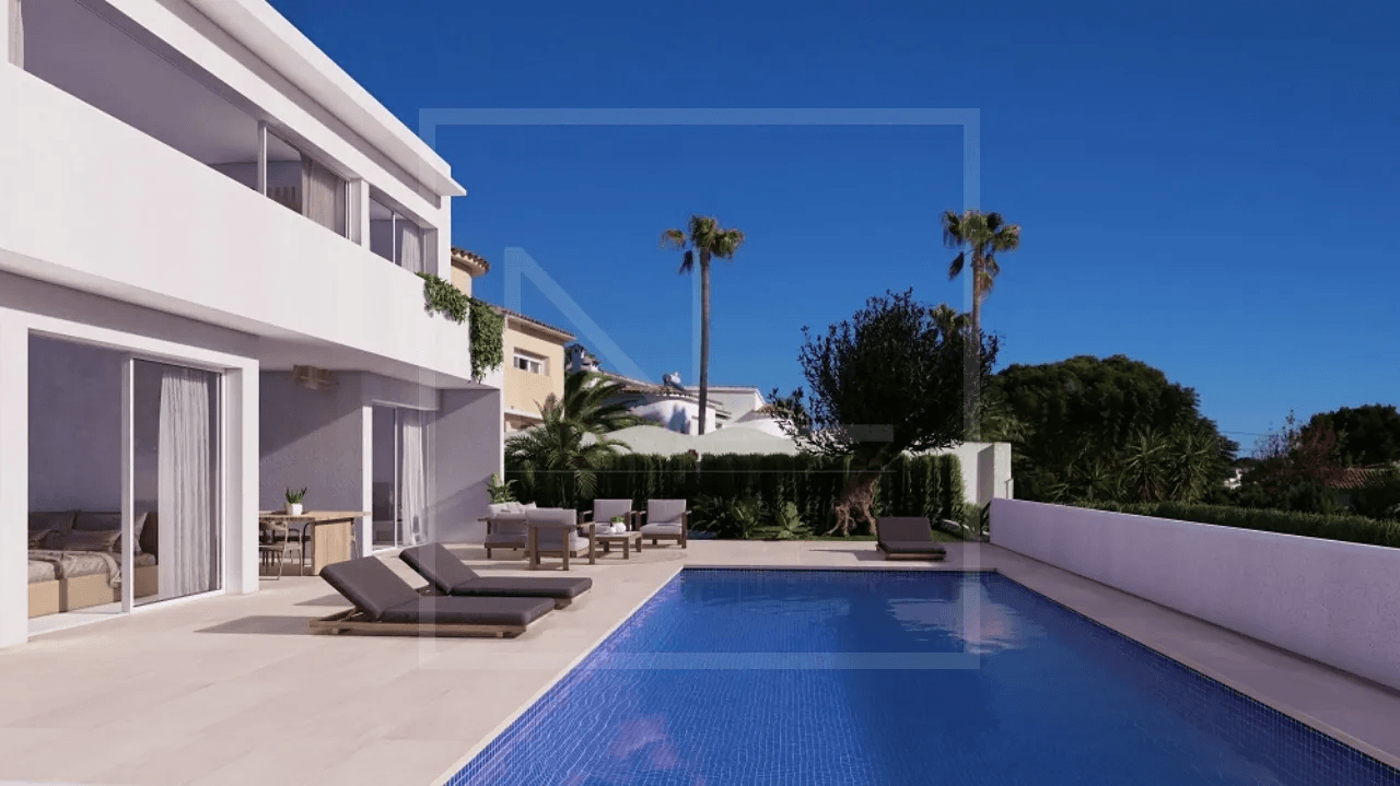 Villa individuelle de 4 chambres et 3 salles de bains à vendre à Benissa Costa