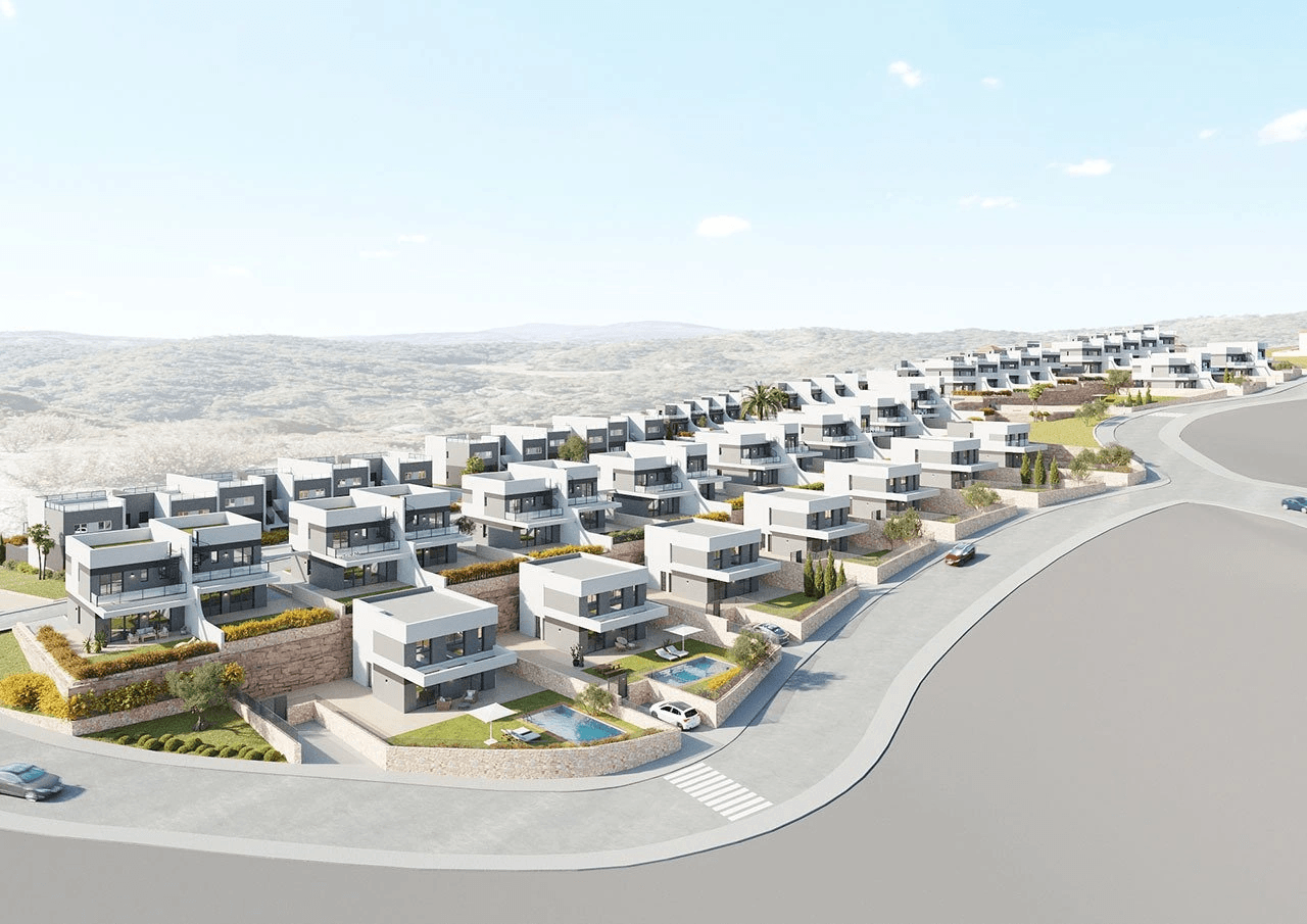 Villas de 4 chambres à coucher et 2 salles de bain dans un merveilleux complexe à seulement 5 km de la plage