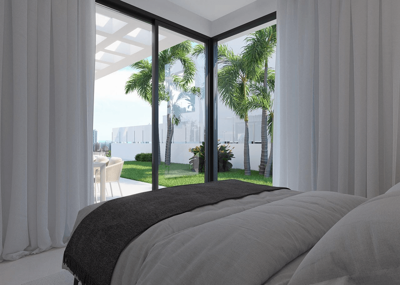 Villas exclusives avec 3 chambres à coucher, 3 salles de bains, piscine privée, cave/garage et vue sur la mer