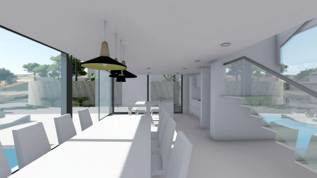 PROJET VILLA AVEC PISCINE À CALPE À VENDRE