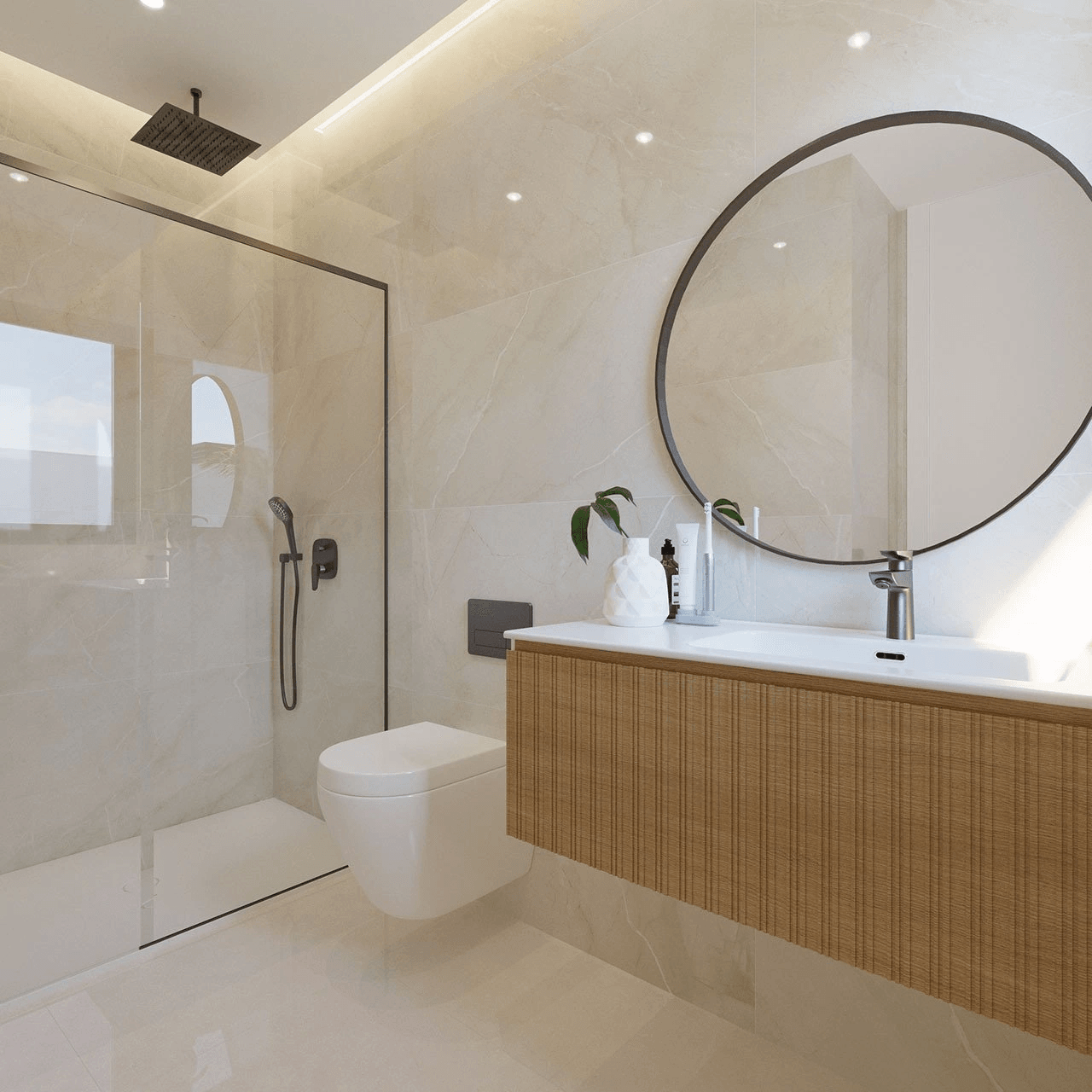 Villas exclusives avec 3 chambres à coucher, 3 salles de bains, piscine privée, cave/garage et vue sur la mer