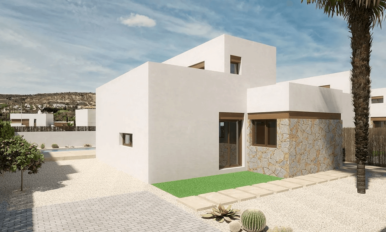 Magnifiques villas de 3 chambres à coucher, 2 salles de bains, toit-terrasse et piscine privée à La Finca Golf Resort