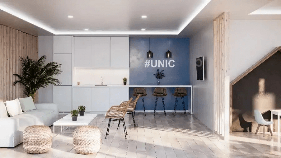 Appartement neuf exclusif de 3 chambres avec piscine, place de garage et débarras