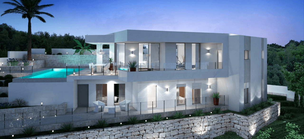 VILLA IM MODERNEN STIL IN MORAIRA.