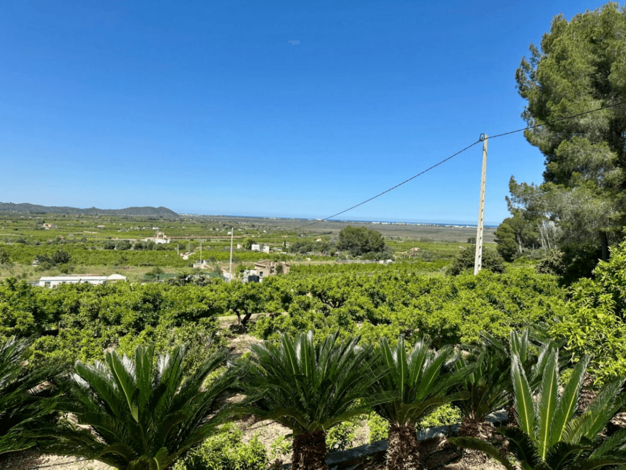Charme rural avec vue sur la mer et la vallée de Pego
