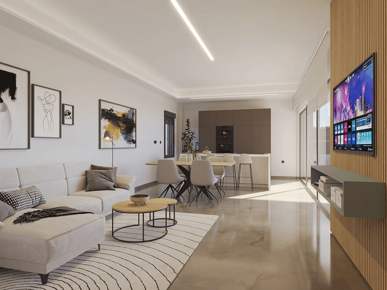Villas avec 3 chambres, 2 salles de bains, terrasse sur le toit et piscine privée dans un merveilleux complexe de golf