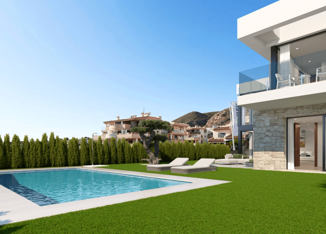 Nouvelles villas avec vue sur la mer à vendre à Finestrat