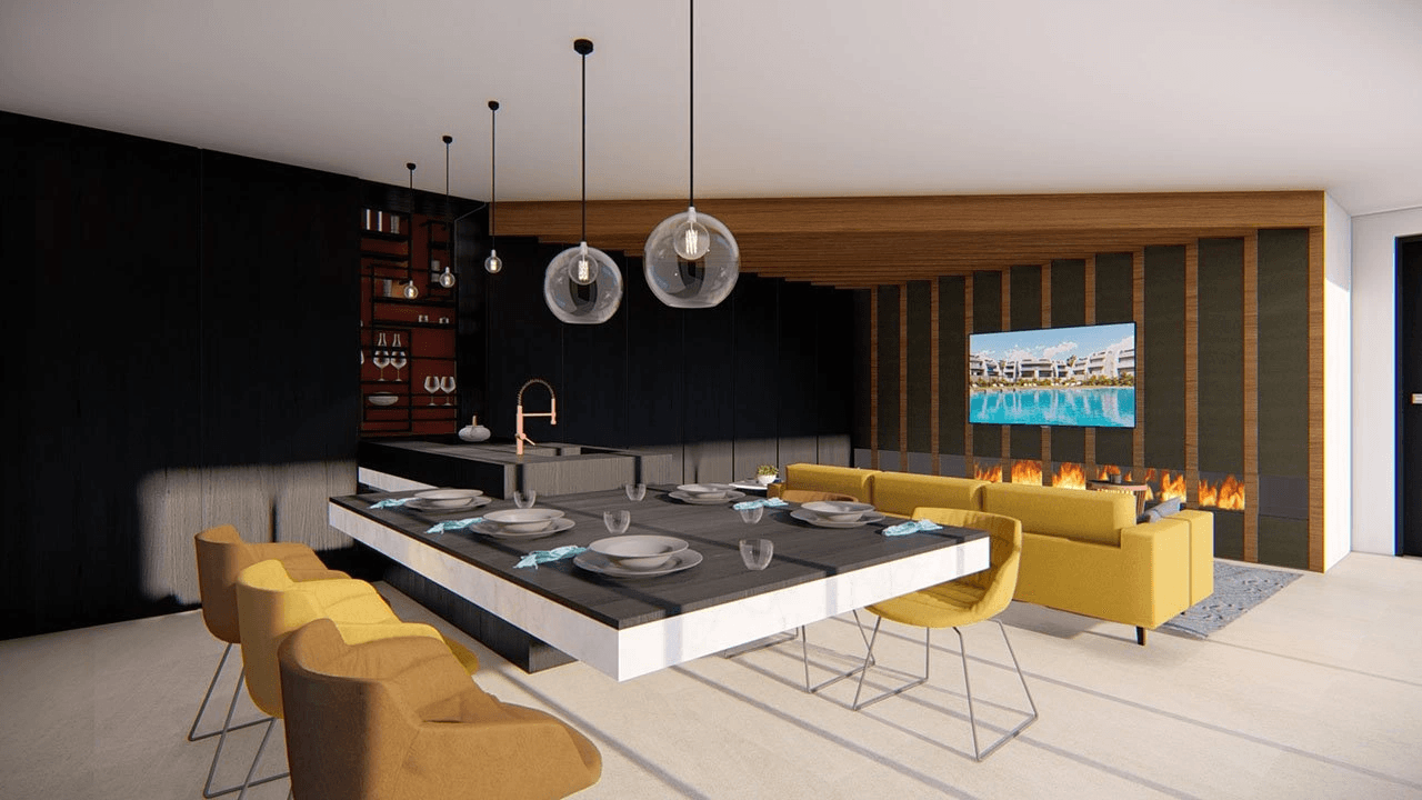 Villas spacieuses et exclusives avec piscine à débordement, garage et vue sur la mer