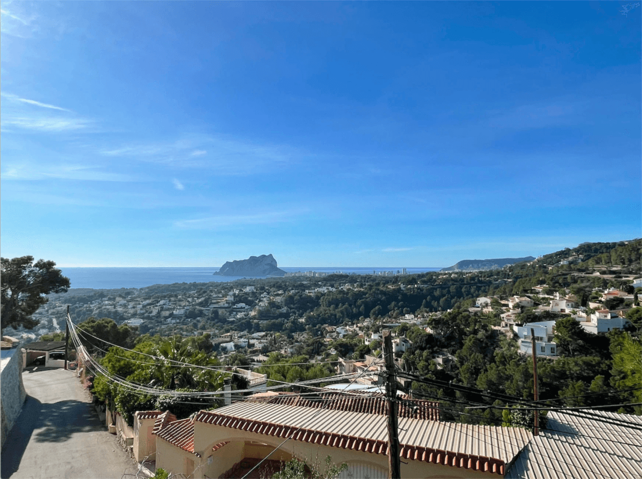 Projet de villa avec vue fantastique sur la mer à vendre à Benissa