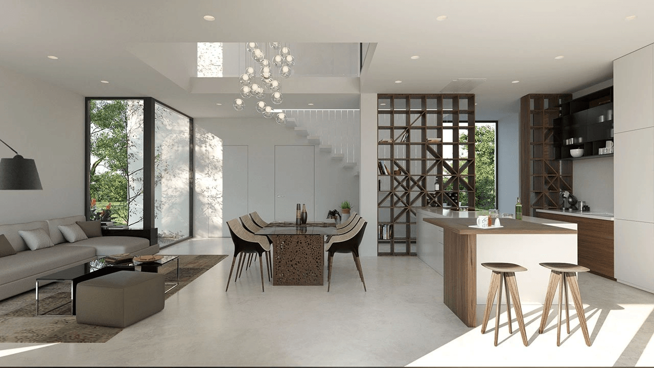 Villas exclusives avec 3 - 4 chambres à coucher, 3 - 4 salles de bains, W.C., toit-terrasse et piscine privée à seulement 600 m de la plage