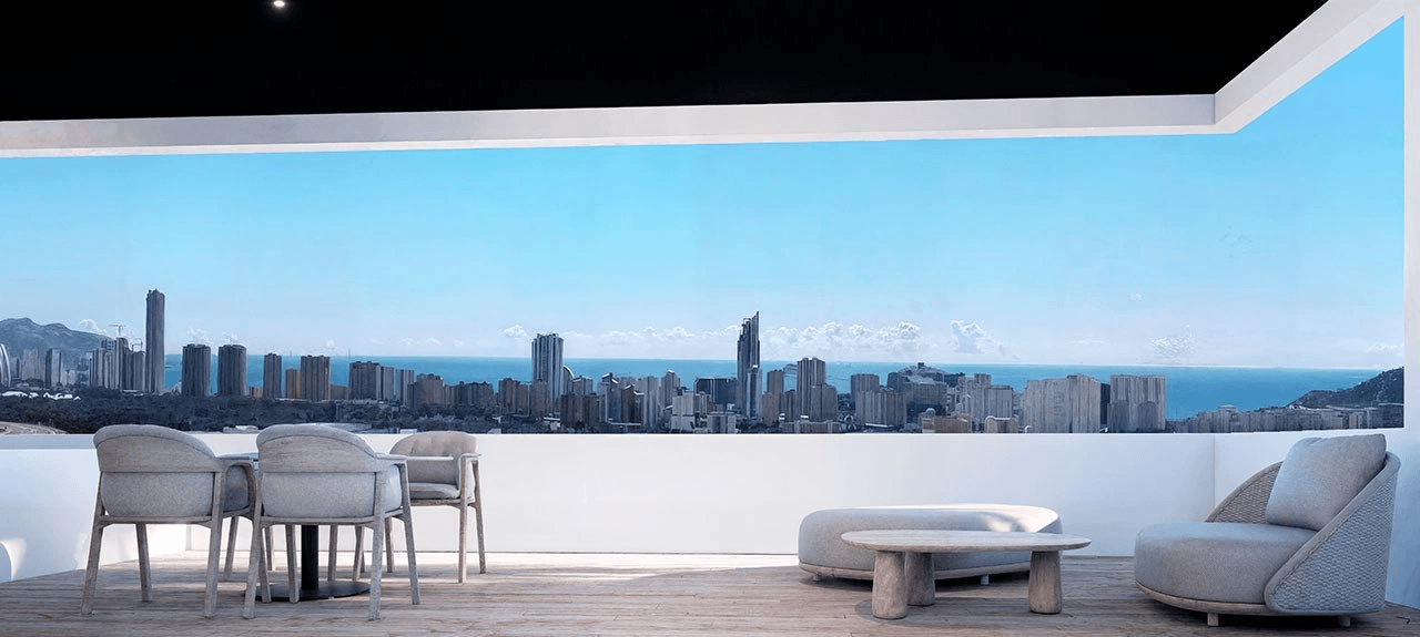 Penthouses de 2 chambres et 2 salles de bains avec terrasse sur le toit, piscines communautaires et vue sur la mer