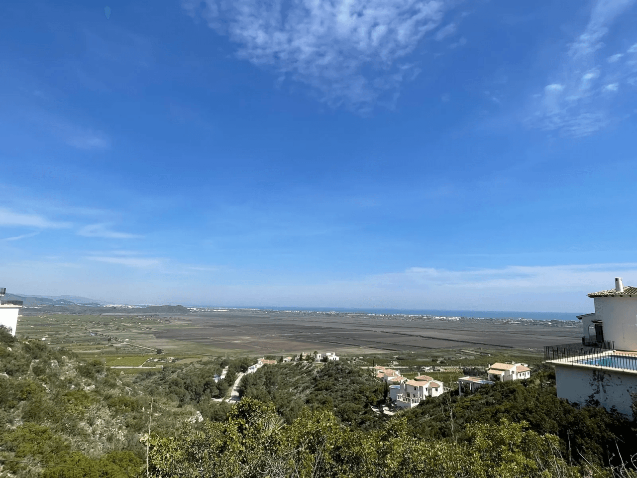 Terrain avec vue panoramique sur la mer à Monte Pego
