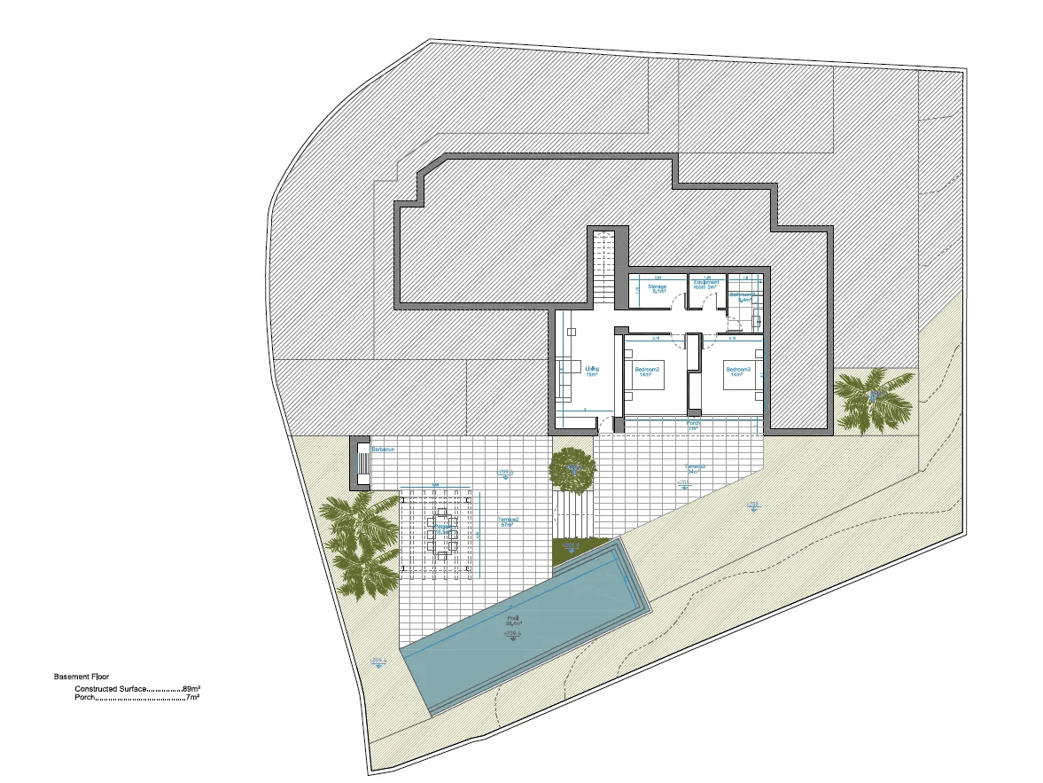 Modern projet de villa avec vue sur mer à vendre à Benitachell