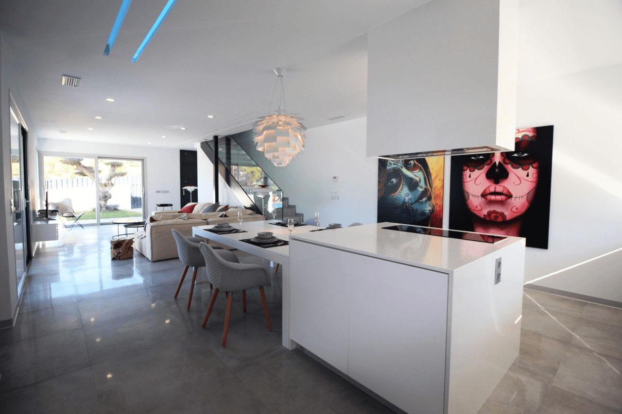3 chambre 3 salle de bains Villa avec vue sur la mer à Finestrat