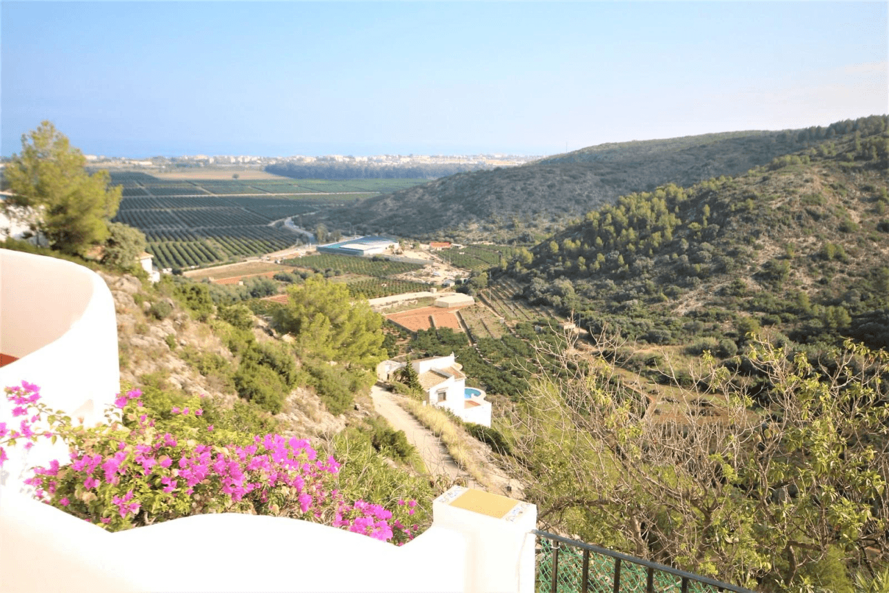 Impressionnantes vues depuis notre ''Villa Paraiso'' à Monte Pego