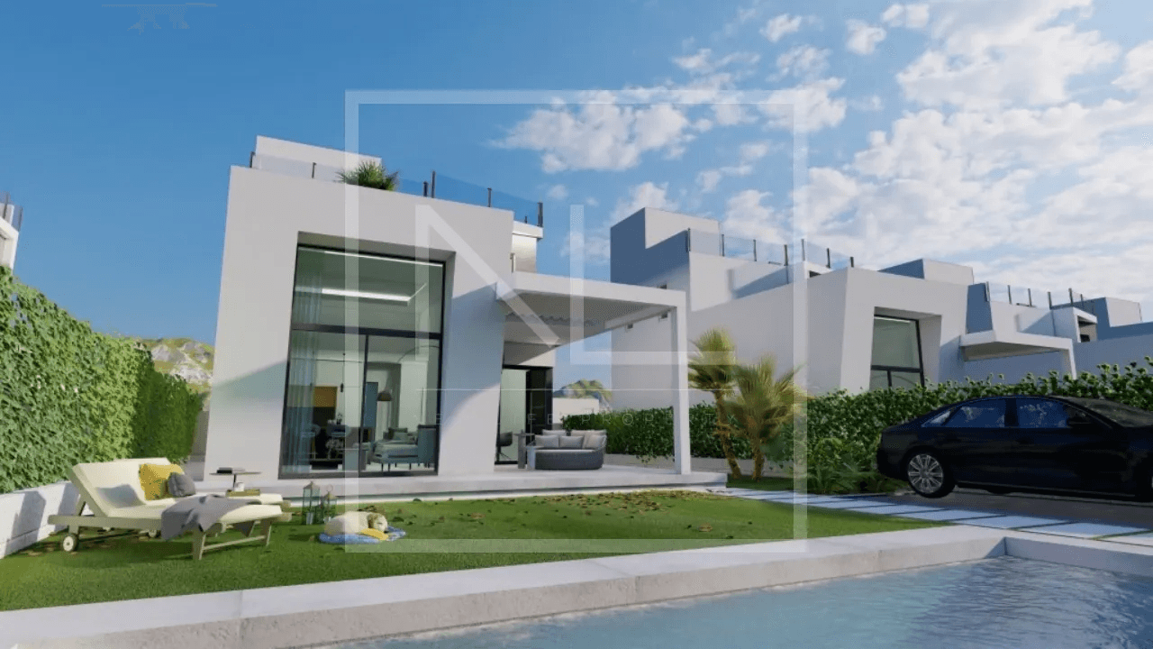Villas neuves individuelles de 3 chambres, 3 salles de bains à Finestrat