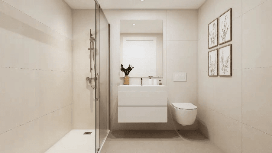 Appartement neuf avec 3 chambres à 200 m de la plage