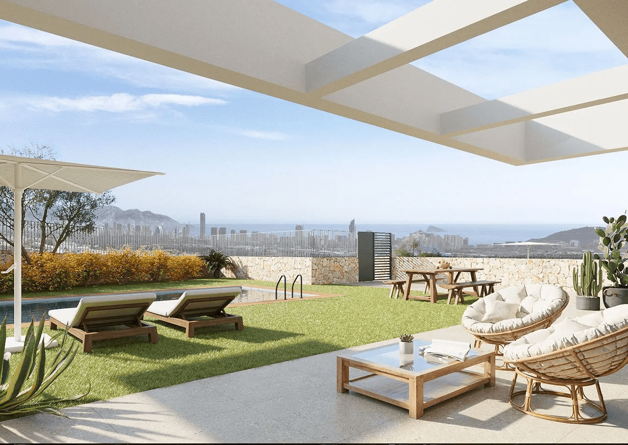 Villas de 4 chambres à coucher et 2 salles de bain dans un merveilleux complexe à seulement 5 km de la plage
