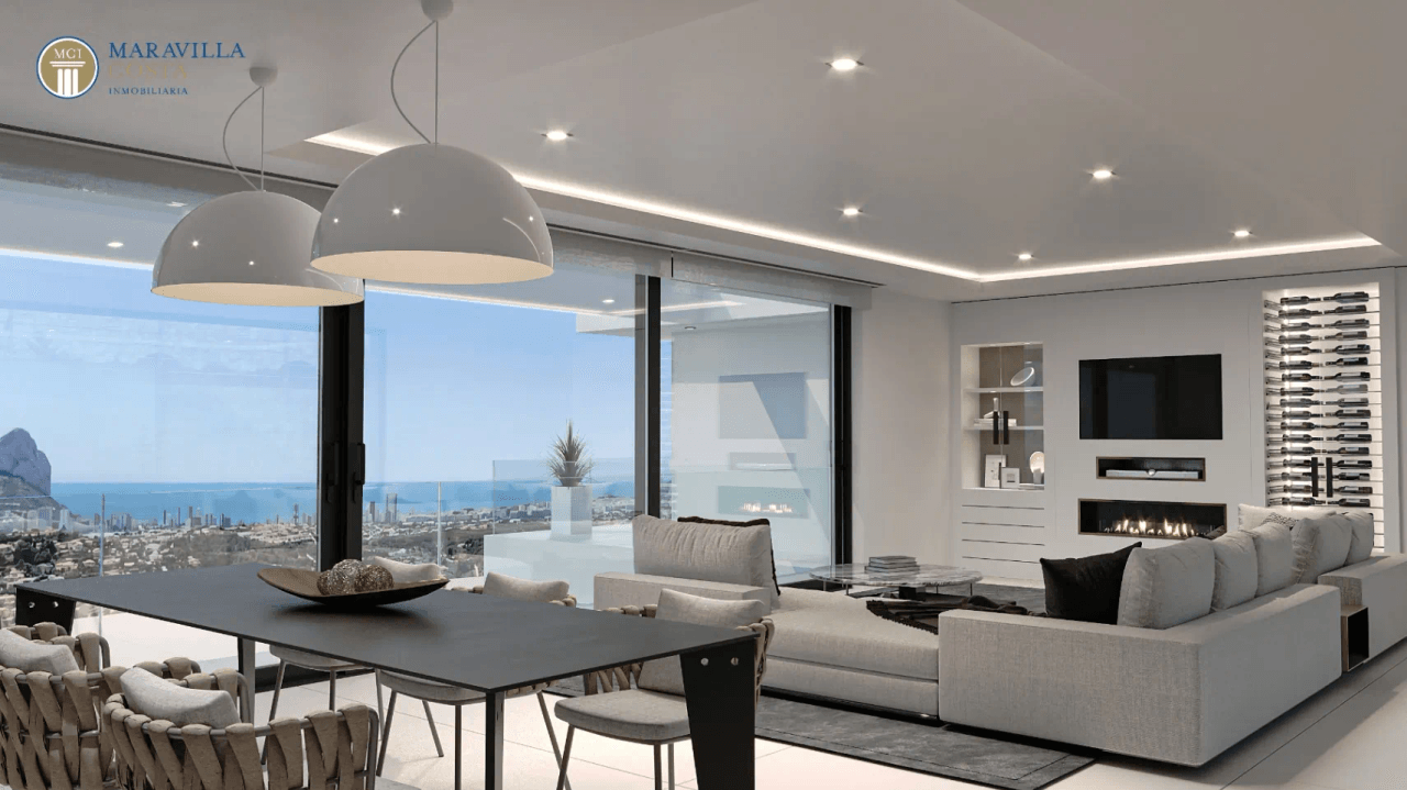 Nouveau projet de luxe avec vue magnifique sur la mer à vendre à Calpe