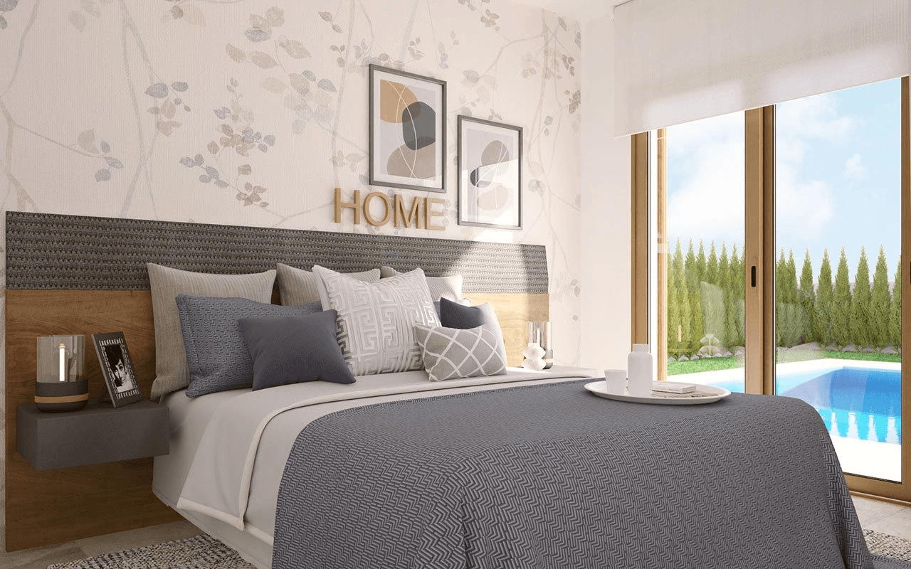 Villas mitoyennes de 3 chambres à coucher avec toit-terrasse avec vue sur la mer et piscine privée en option à seulement 400 m de la plage