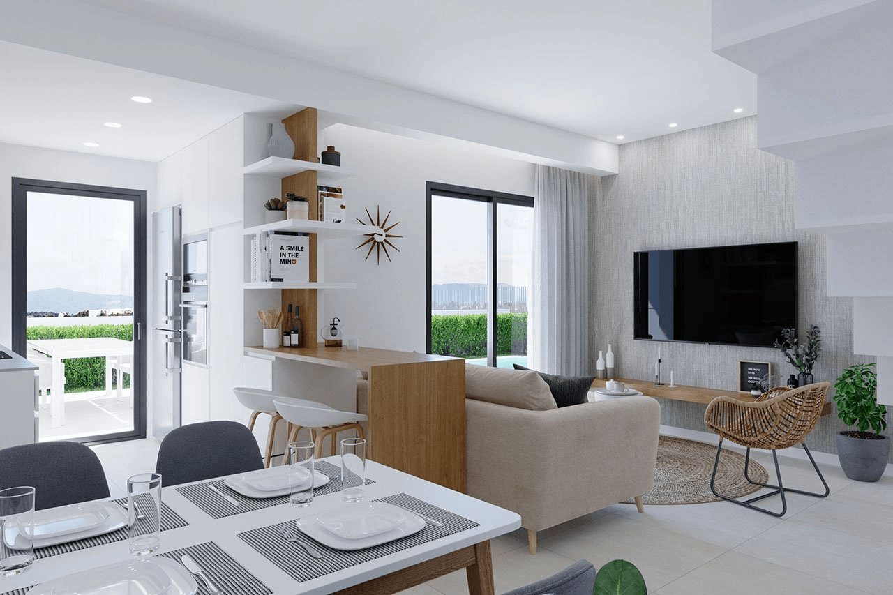Maisons jumelées modernes de 3 chambres dans un complexe privé avec toit-terrasse et piscine privée