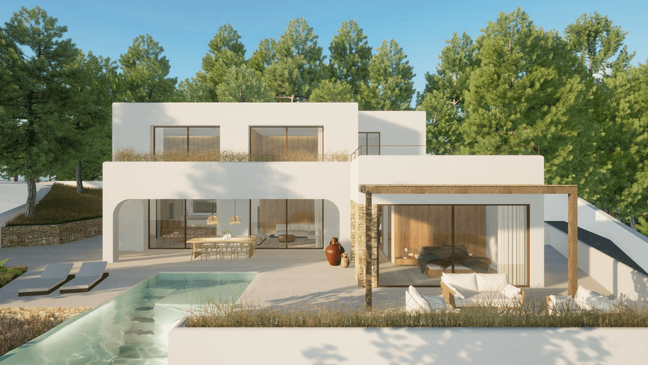 CETTE VILLA EST UN SYMBOLE D’ÉLÉGANCE ET DE MODERNITÉ, AVEC UNE VUE INCOMPARABLE SUR LA MER.