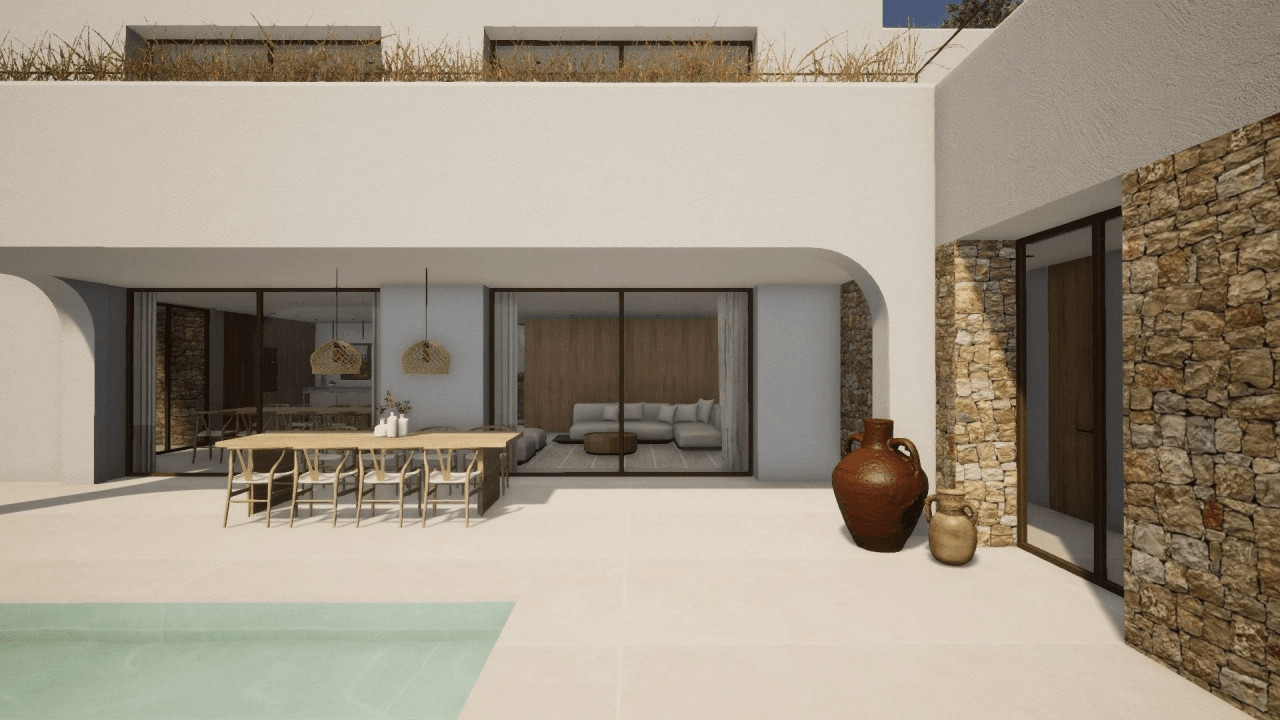 CETTE VILLA EST UN SYMBOLE D’ÉLÉGANCE ET DE MODERNITÉ, AVEC UNE VUE INCOMPARABLE SUR LA MER.