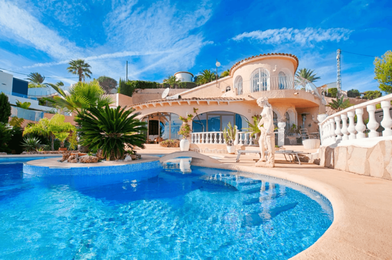 Het is waarschijnlijk een van de beste uitzichten op zee in Moraira.
