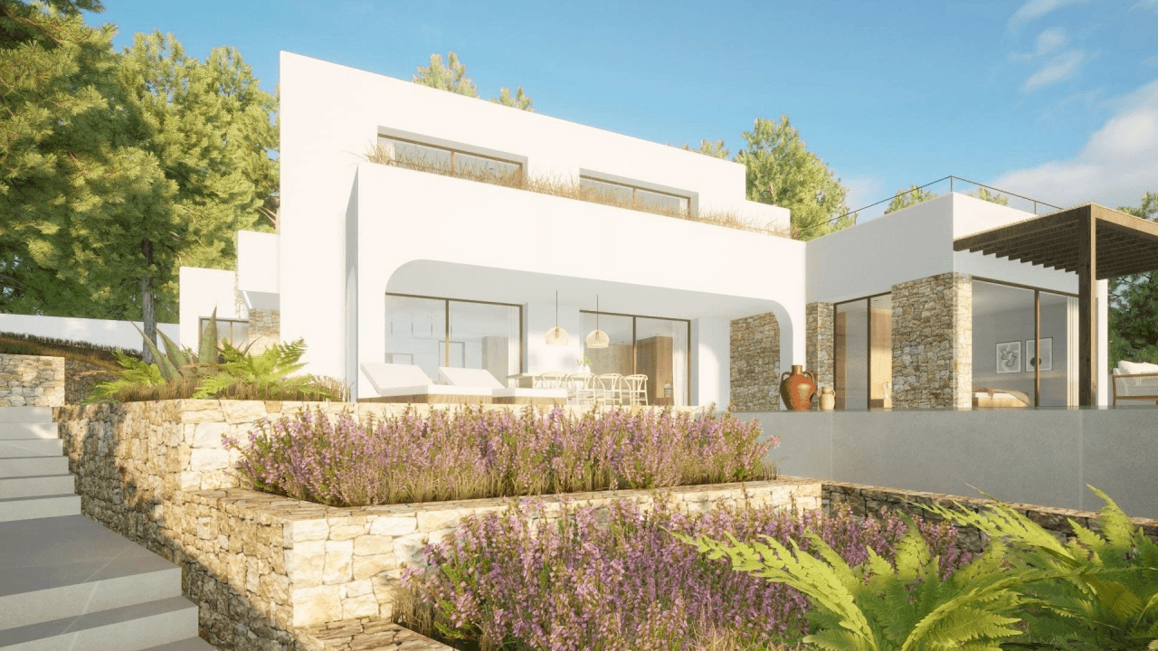 CETTE VILLA EST UN SYMBOLE D’ÉLÉGANCE ET DE MODERNITÉ, AVEC UNE VUE INCOMPARABLE SUR LA MER.