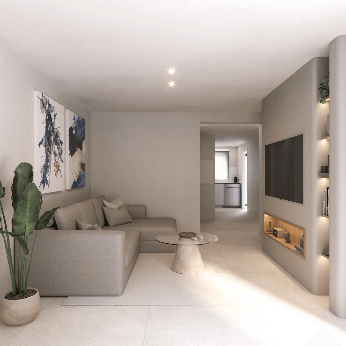 Superbe appartement de 2 chambres avec garage, débarras, piscine commune et bien plus encore.