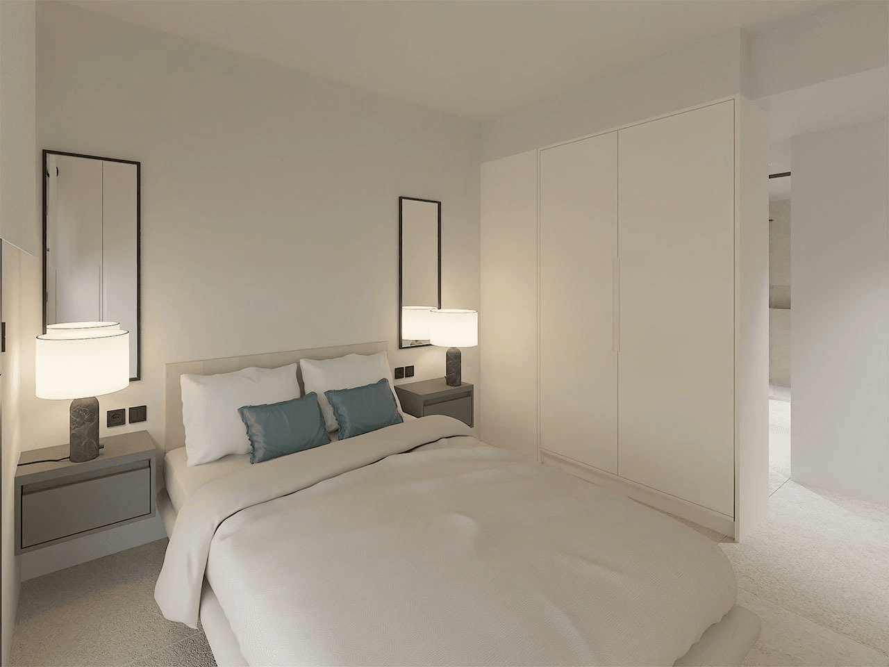 Penthouses de 2 chambres avec piscine communautaire à seulement 300 m de la mer