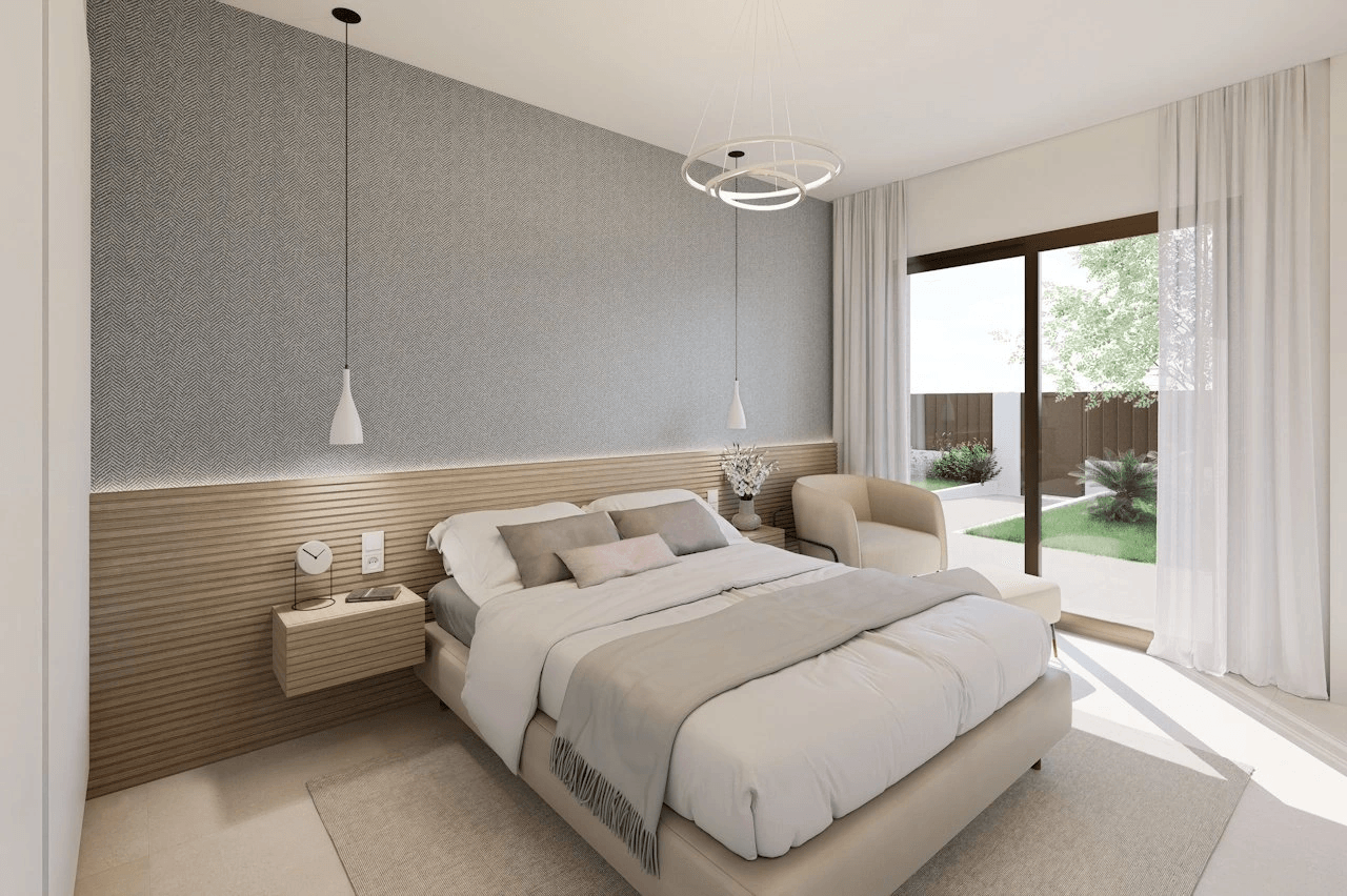 Villas de 3 dormitorios y 3 baños con solárium, parking privado subterráneo y piscina comunitaria junto a Serena Golf