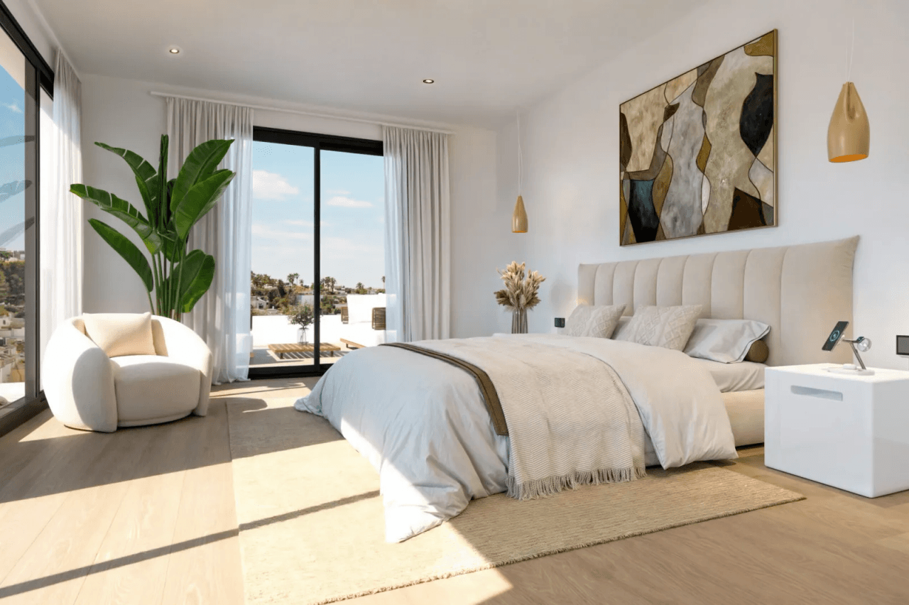 Villa neuve avec 4 chambres et 4 salles de bains, ensoleillée toute l'année