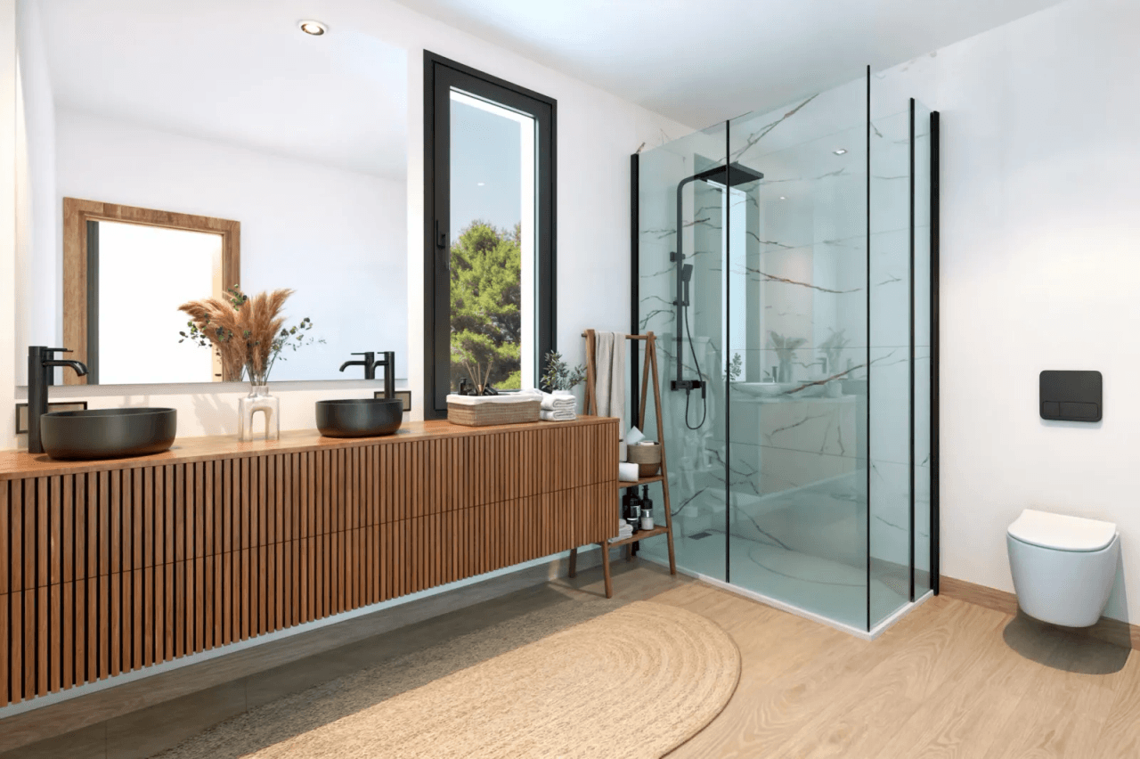 Villa neuve avec 4 chambres et 4 salles de bains, ensoleillée toute l'année