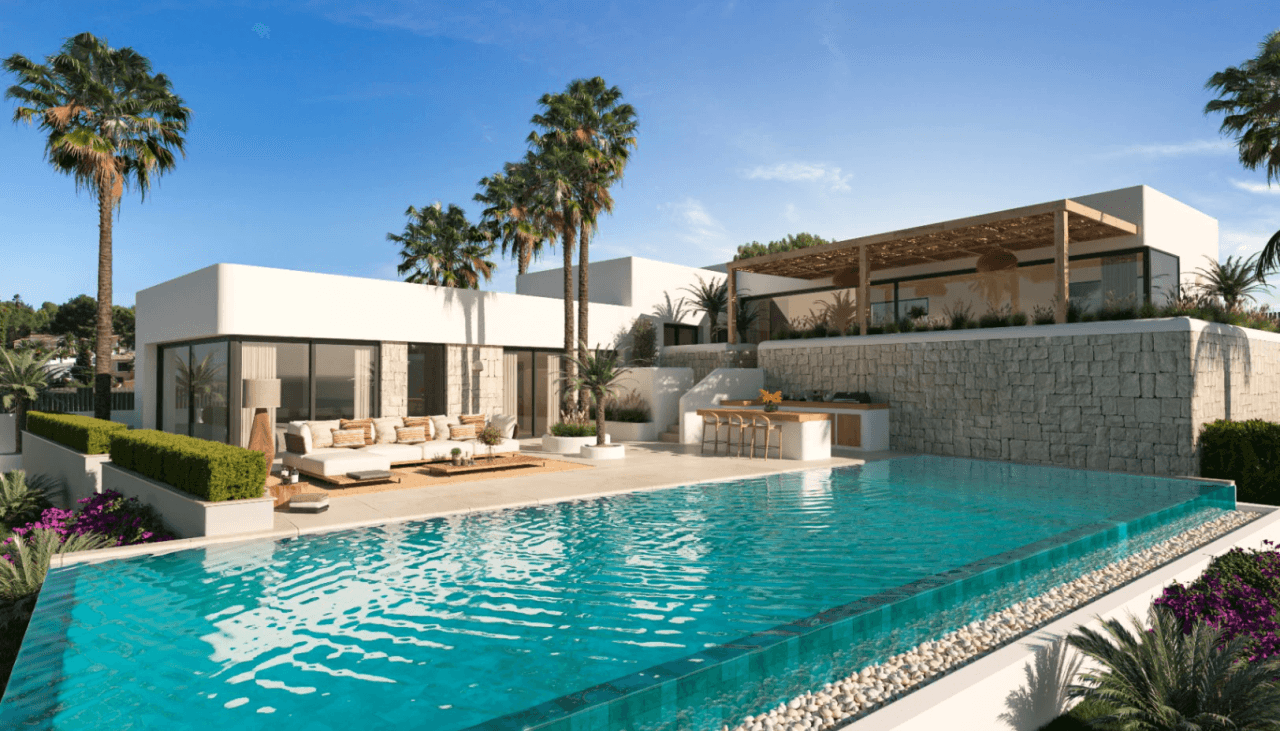 Modernes Villenprojekt mit Bergblick und Pool zum Verkauf in Javea