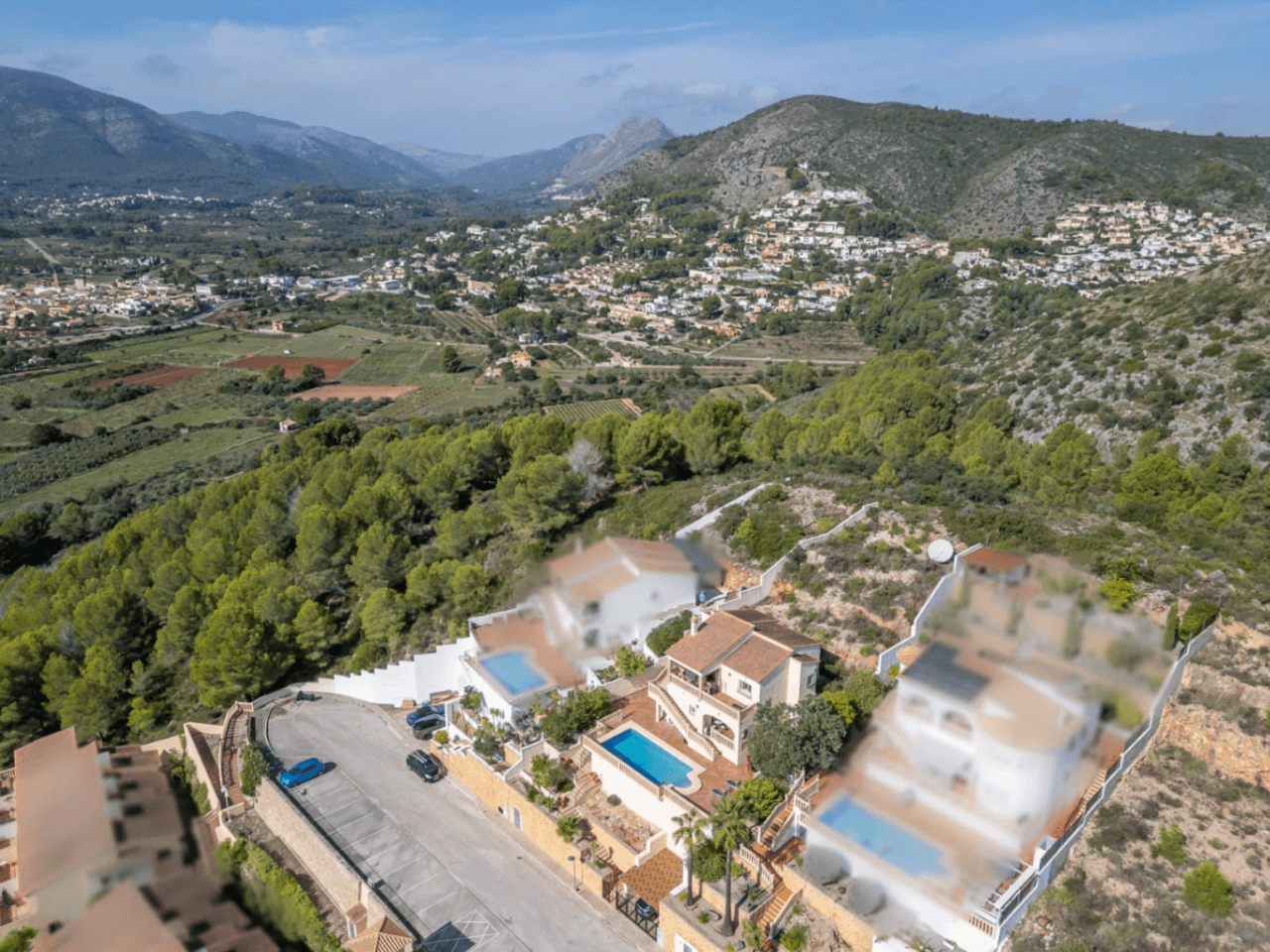 Villa à vendre à Jalon : vue spectaculaire sur la vallée, exposition sud