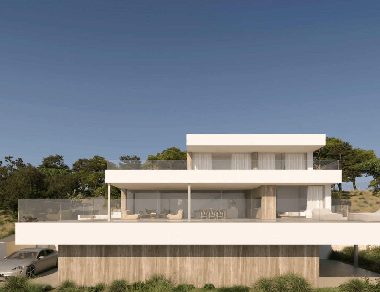 Villa de luxe neuve avec vue panoramique sur la mer à Cumbre del Sol